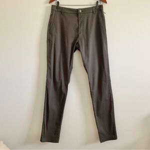 Birddogs Mens Boomstick Gray Unlined Khaki Chino Stretch Zip Pocket Size 32x34